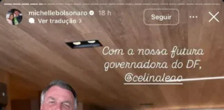 Bolsonaro, Celina e Michele (Fotos: redes sociais Celina)
