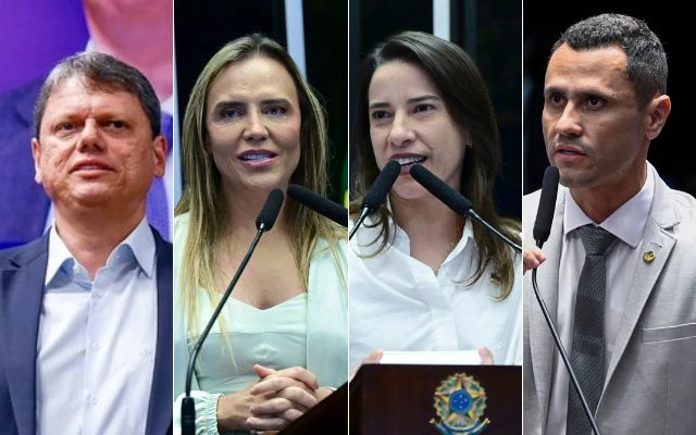 Tarcísio de Freitas, Celina Leão, Raquel Lyra e Cleitinho Fotos: Douglas Gomes / Lid Republicanos| Geraldo Magela/Agência Senado | Carlos Moura/Agência Senado Tarcísio de Freitas, Celina Leão, Raquel Lyra e Cleitinho Fotos: Douglas Gomes / Lid Republicanos| Geraldo Magela/Agência Senado | Carlos Moura/Agência Senado
