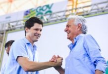 Em Goiás, Ronaldo Caiado aposta na continuidade e crava: “Daniel está pronto para governar” Ronaldo Caiado e Daniel Vilela - Foto Reprodução