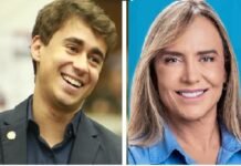 Vídeo: Nikolas Ferreira declara apoio a Celina Leão no segundo turno do DF