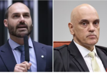 Eduardo diz que “se Flávio vencer, Moraes estará fora do STF”