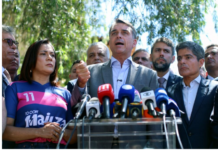 Após Caiado e Zema, União Brasil e PP formalizam apoio a Flávio Bolsonaro para presidente do Brasil