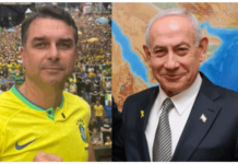 Netanyahu liga para Flávio Bolsonaro e o convida a ir a Israel